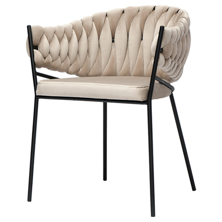 Кресло Bergenson Bjorn Lind, велюр, бежевое