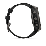 Умные часы Garmin Fenix 8 51mm, Solar, Sapphire, Carbon Gray DLC Titanium with Black/Pebble Gray Silicone Band (010-02907-70)