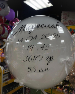 Наклейка на шары/коробки/пакеты