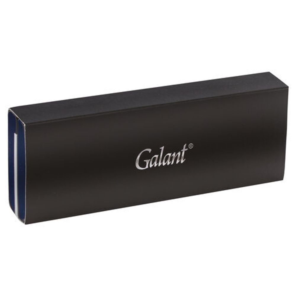 Ручка подарочная шариковая GALANT "ACTUS", корпус серебристый с черным, детали хром, узел 0,7 мм, синяя, 143518