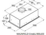 Вытяжка MAUNFELD Crosby 850LED белый