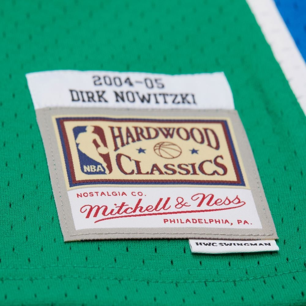 Баскетбольная джерси Mitchell&Ness NBA Swingman Jersey 2004/05 Dallas Mavericks Dirk Nowitzki Green