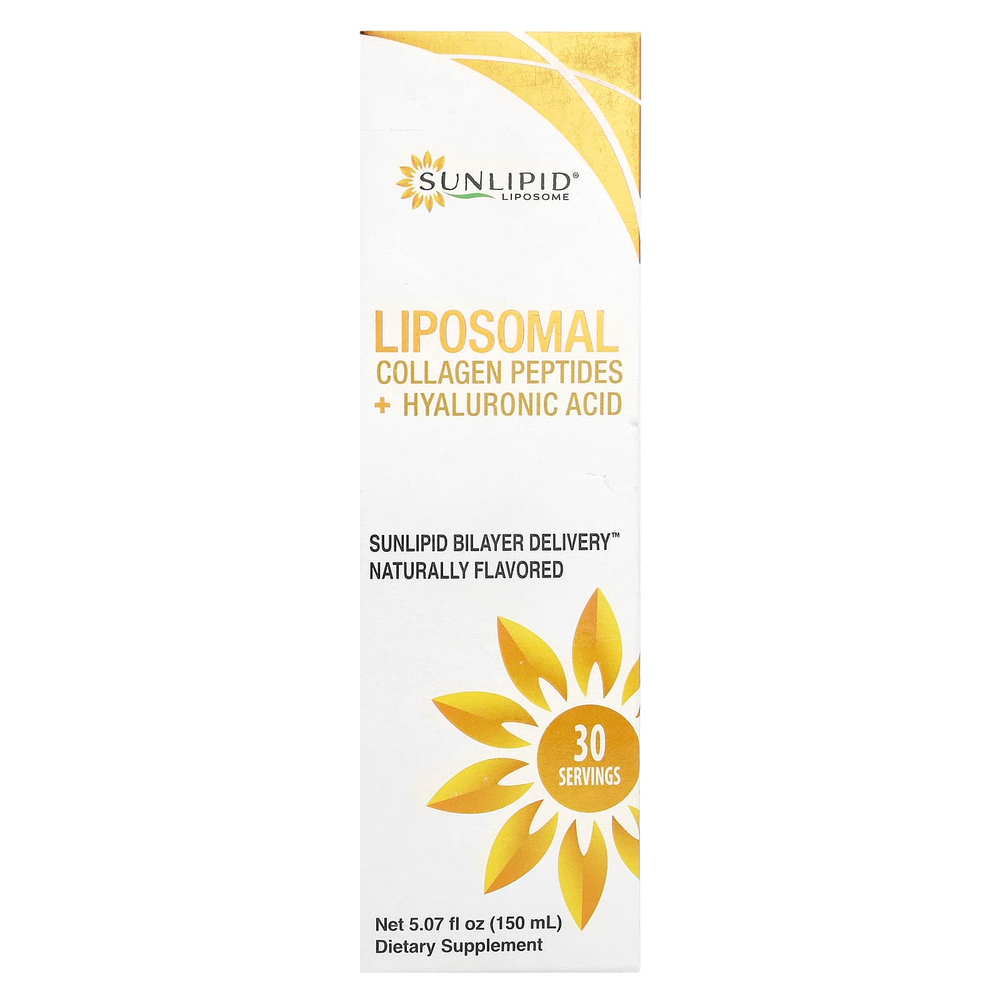 Sunlipid, липосомальные пептиды коллагена и гиалуроновая кислота, 150 мл (5,07 жидк. унции)