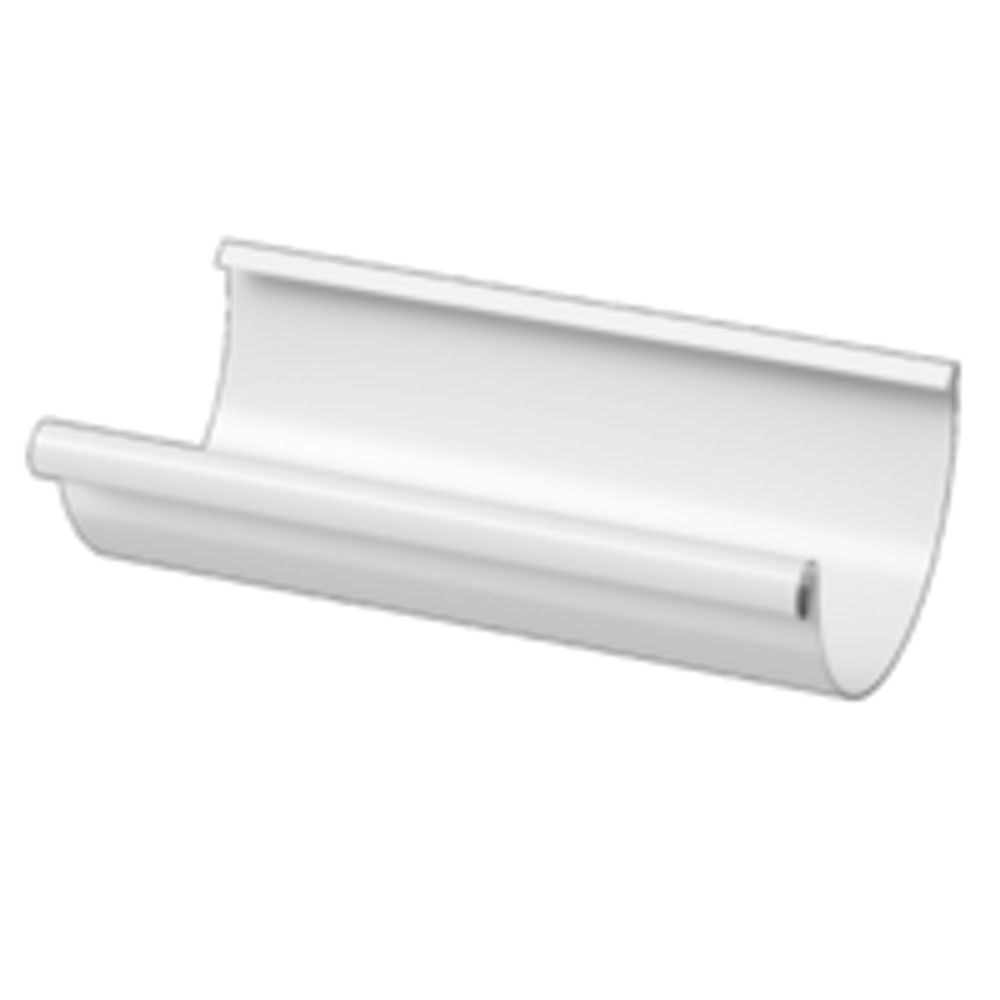 Docke STAL PREMIUM Желоб полукруглый D125 3 м (Пломбир 9010)