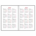 Ежедневник датированный 2025 А5 138x213 мм BRAUBERG "Senator", под кожу, фиолетовый, 115818