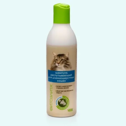 VEDA Фитоэлита Шампунь распутывающий для длинношерстных кошек, 220 мл