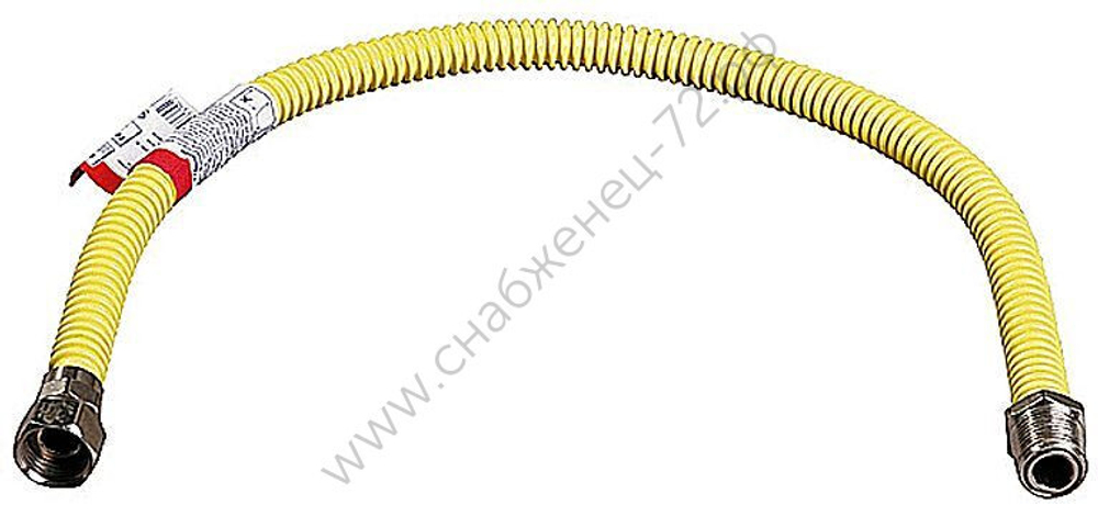 ЗУБР 1/2″, 0.6 м, гайка-штуцер, Нерастяжная сильфонная подводка (51006-G/S-060)