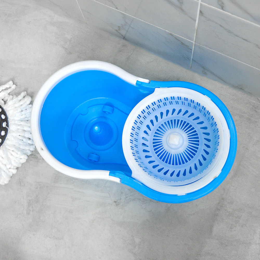 Набор для уборки "Happy Panda" (ведро с отжимом, швабра, две насадки из микрофибры), HP-MB02