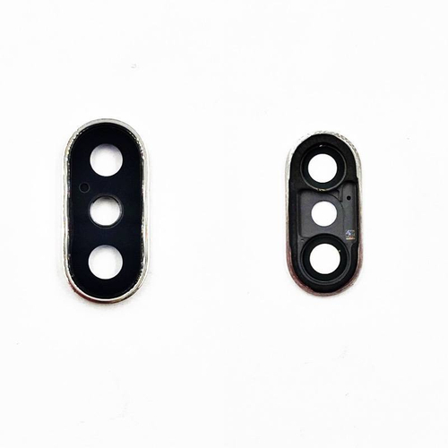 Стекло камеры iPhone X Серебро