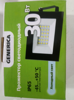 IEK GENERICA Прожектор св/д СДО 001 30W 6500К