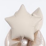 F Шар Звезда 18''/46 см, Кремовый Латте, Матовый (БГ-17)
