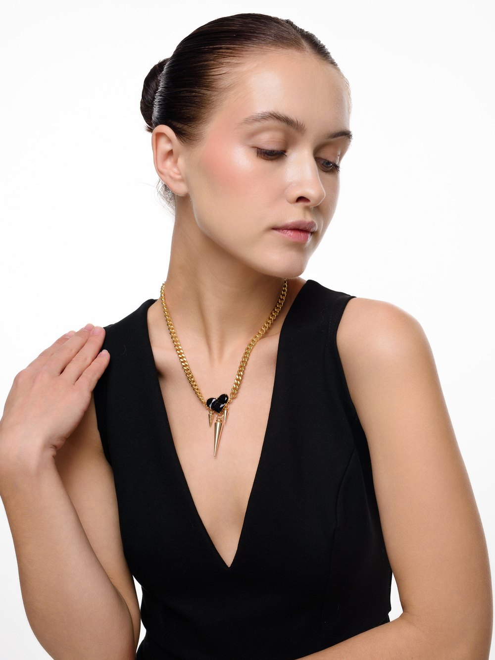 Колье "Black Soul Trio" Gold