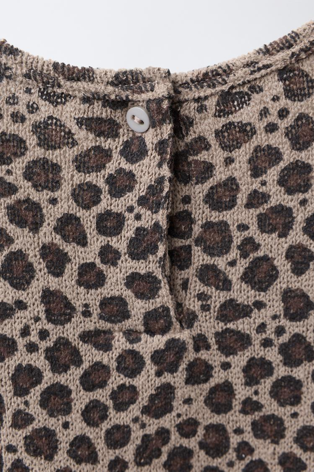 ZARA КОМБИНИРОВАННОЕ ПЛАТЬЕ С ПРИНТОМ, РЫЖЕВАТО-КОРИЧНЕВЫЙ