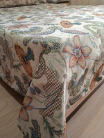 Покрывало гобеленовое Гибискус 1,5-спальный (150х200)