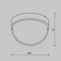 Накладной светильник Maytoni Mon O438CL-L12GF3K