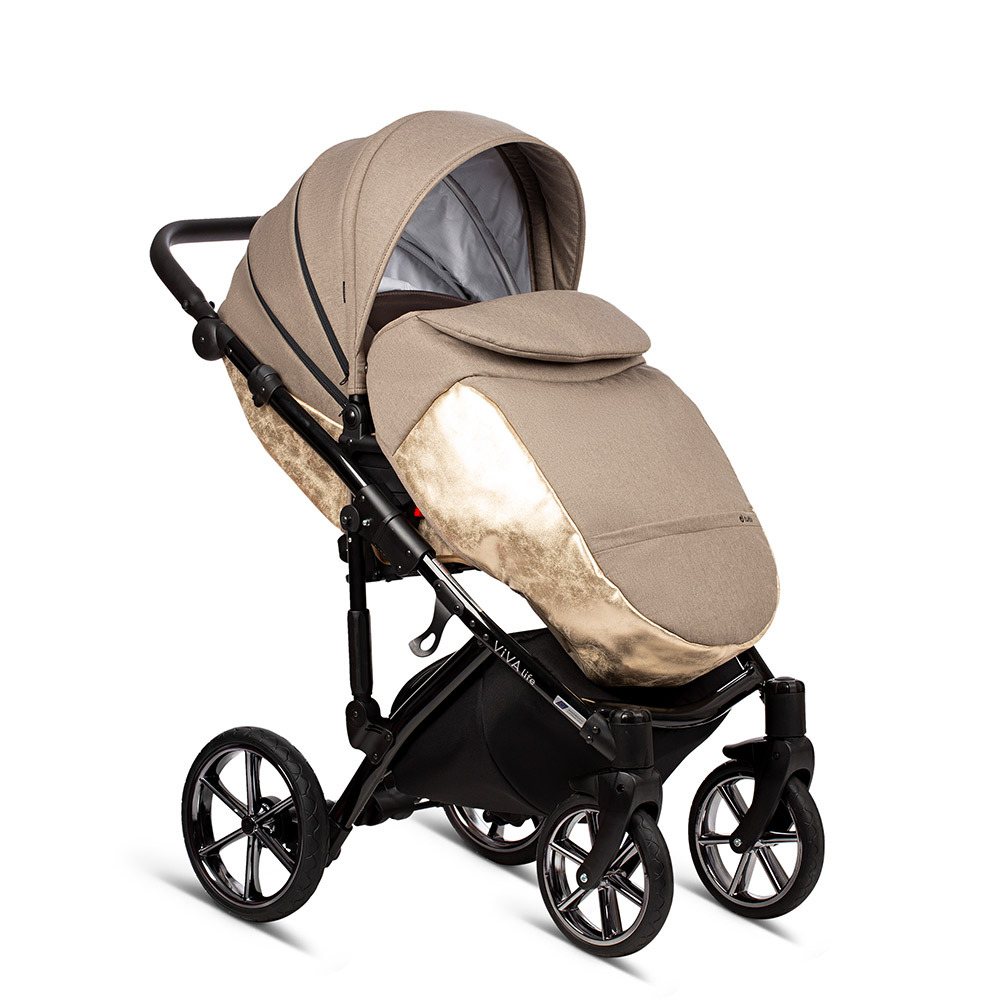 Коляска Tutis 2 в 1 Viva Life Majestic New 2020 №047 Gold (Бежевый)