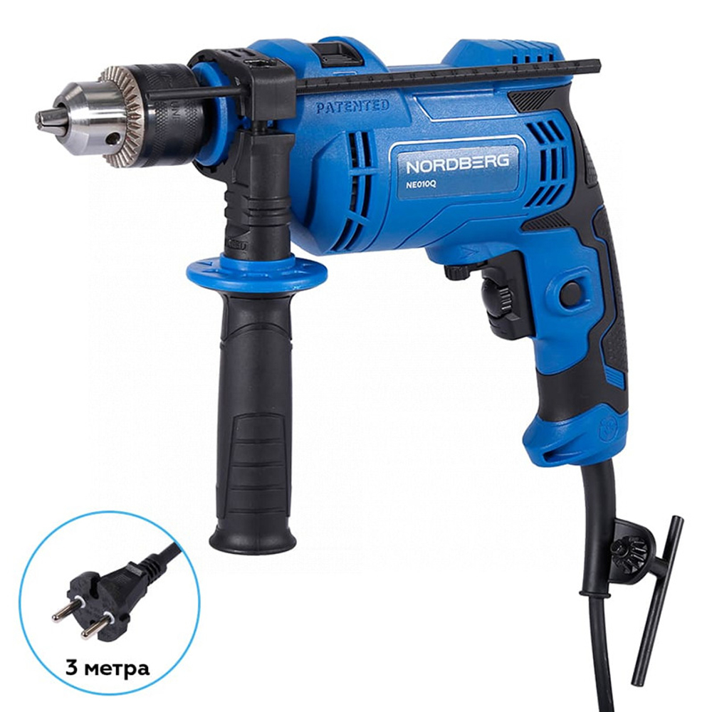 NORDBERG (NE010Q) Дрель ударная, макс. Ø сверла 13 мм, 850 Вт