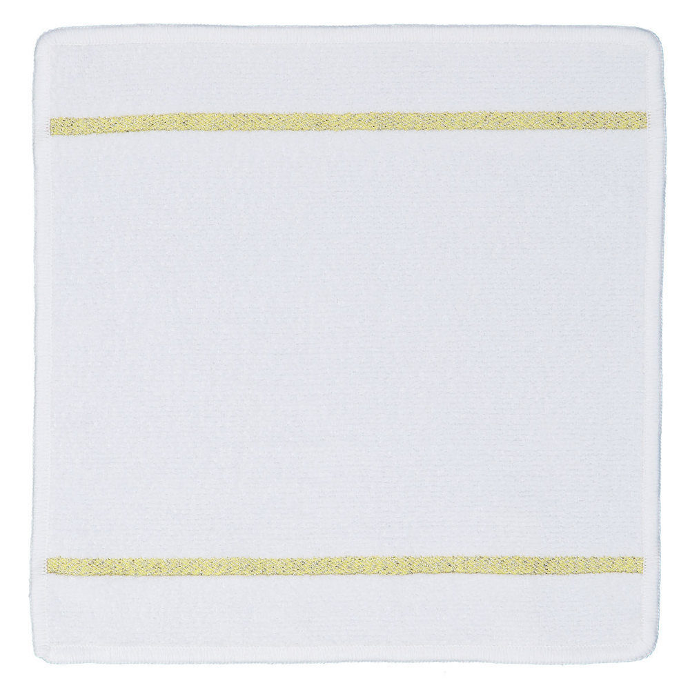 Салфетка 25x25 Feiler La Glamour Weis/Gold бело-золотистая