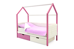 Детская кровать-домик мягкий Бельмарко Svogen лаванда-белый