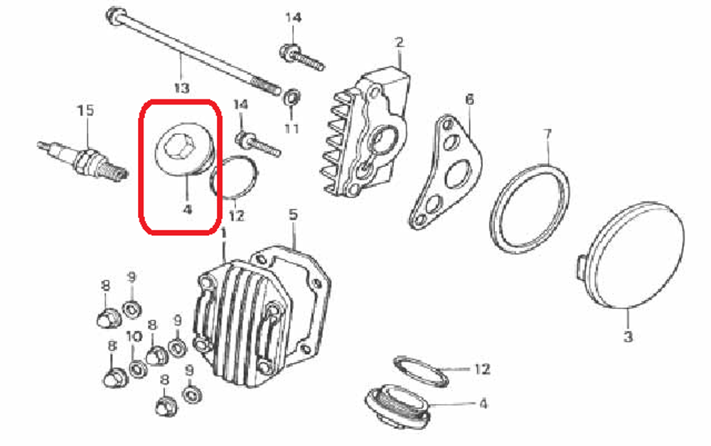 専用1 12361-035-000. CAP, TAPPET ADJUSTING HOLE - buy | OEM spare