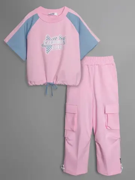 Костюм для девочки, футболка и штаны