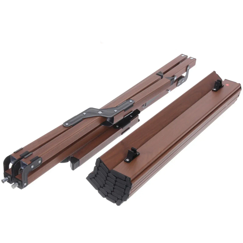 Стол кемпинговый складной DC-5002, 86*58*44 см, цвет: темное дерево, каркас алюминий, ТуристМастер