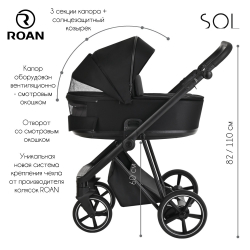 Roan Коляска 2 в 1 Sol Raven Black