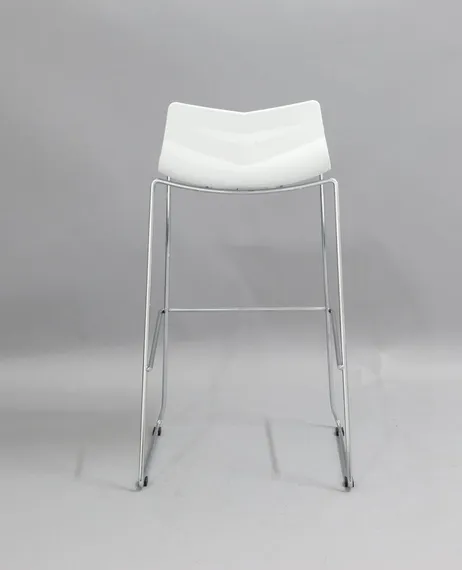 Барный стул Leaf белый