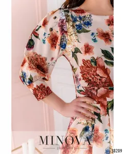 Платье 3137В-пудра Minova