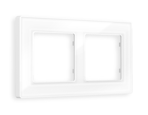 AF580102 Рамка ALFA Arctic (Белый Стекло органическое) 2-ая