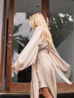 Кимоно с разрезами (бежевый)