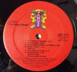 Винтажная виниловая пластинка LP Camel The Snow Goose (USA 1975)