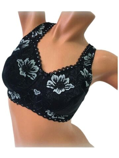 Бюстгальтер ортопедический для фиксации экзопротеза после мастэктомии 85D черный