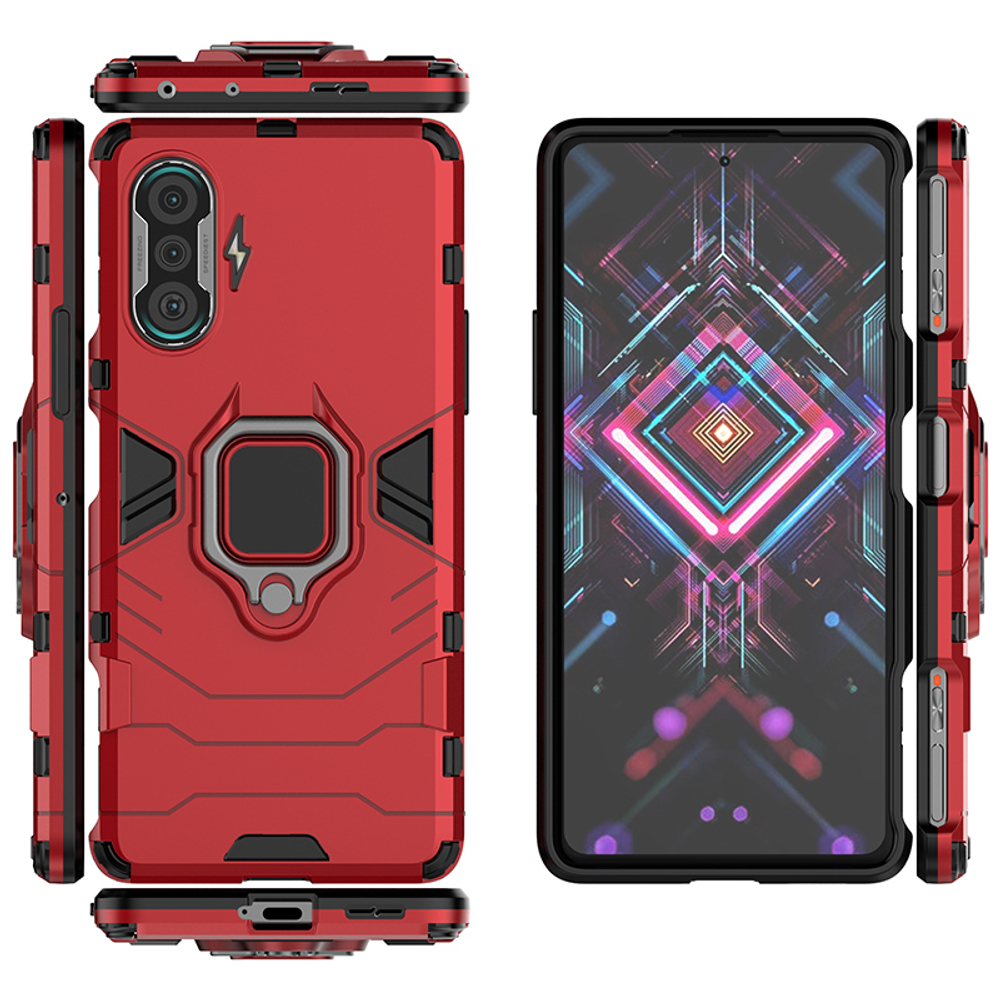 Противоударный чехол с кольцом Panther Case для Xiaomi Poco F3 GT