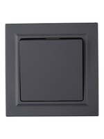 BRITE Выключатель 1-клавишный 10А в сборе ВСР10-1-0-БрГ графит IEK