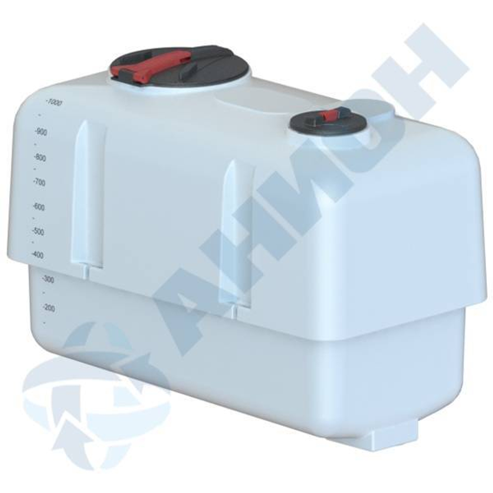 Навесной бак для с/х 1000 л с откидной крышкой 380 мм и фланцевой крышкой 190 мм Анион 1000 л.(1570x820x1150см;белый) - арт.559576