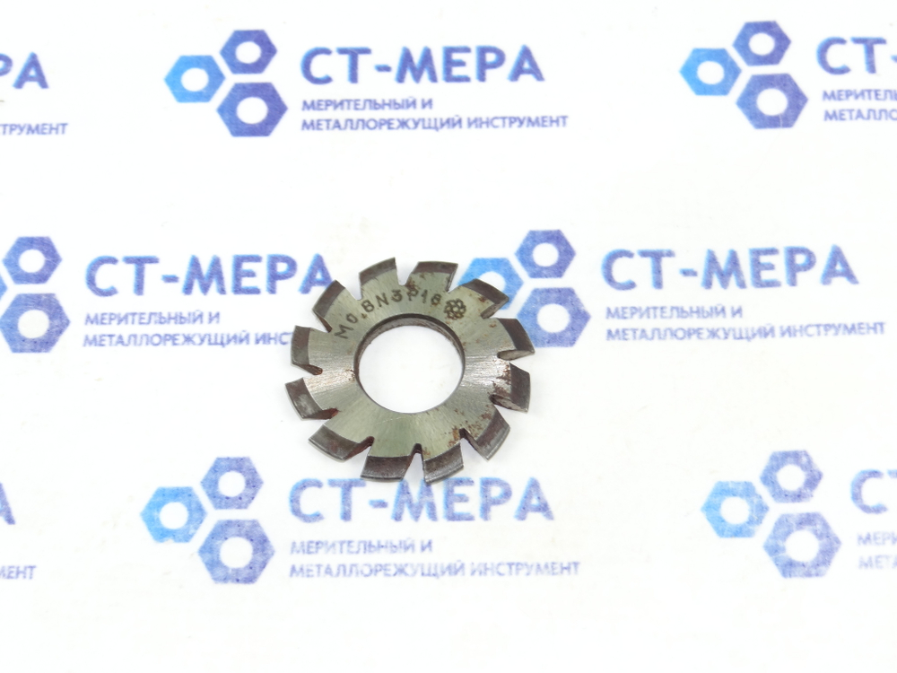 Фреза модульная М0.8 №3 Р18 z=12 dпос=13 D=32