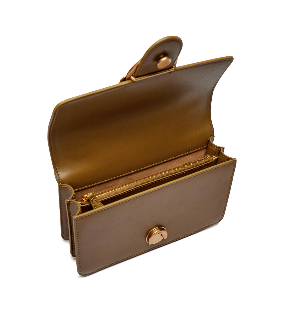 Кожаная сумка через плечо LOVE ONE MINI Pinko - оливковый(100074 A0F1)