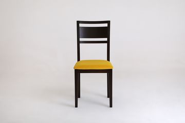 Стул Стенли (бук/тон 344 темный бук/ткань Prima yellow)