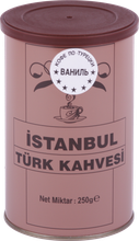 Кофе молотый İstanbul Türk Kahvesi c ароматом ванили, жестяная банка, 250 гр