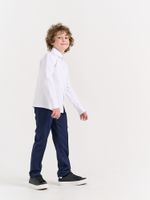 Рубашка трикотажная "Белая" на кнопках 7+