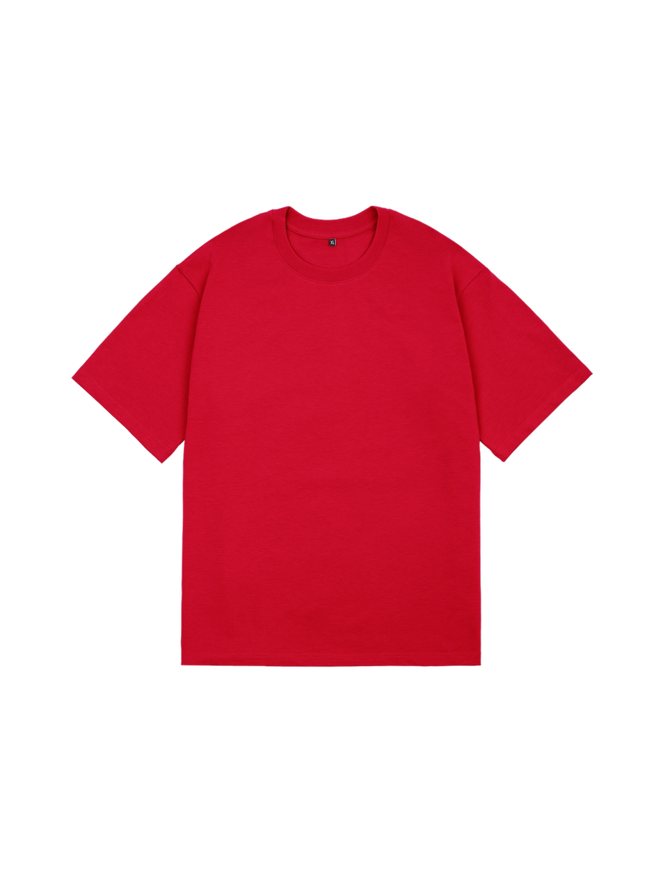 Футболка оверсайз (красный) 230 г