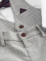 Комплект из четырех предметов для мальчика Next 633-694, Светло-серый, Белый