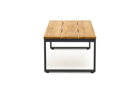 Кофейный стол из алюминия Joygarden ХОРАЙЗОН, темный графит, коричневый