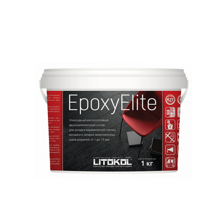 Затирка эпоксидная двухкомпонентная Litokol Epoxyelite E.01, зефир, 1 кг