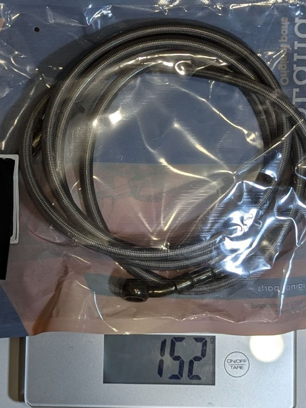 -t Шланг гидравлический тормозной (армированный) L2000 d10мм серый