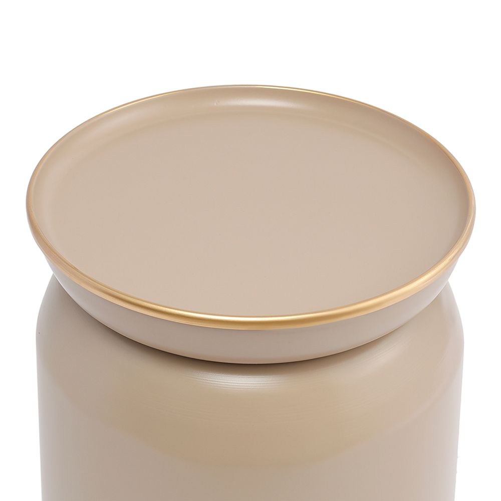 Столик журнальный Ingvild, Ø38 см, бежевый