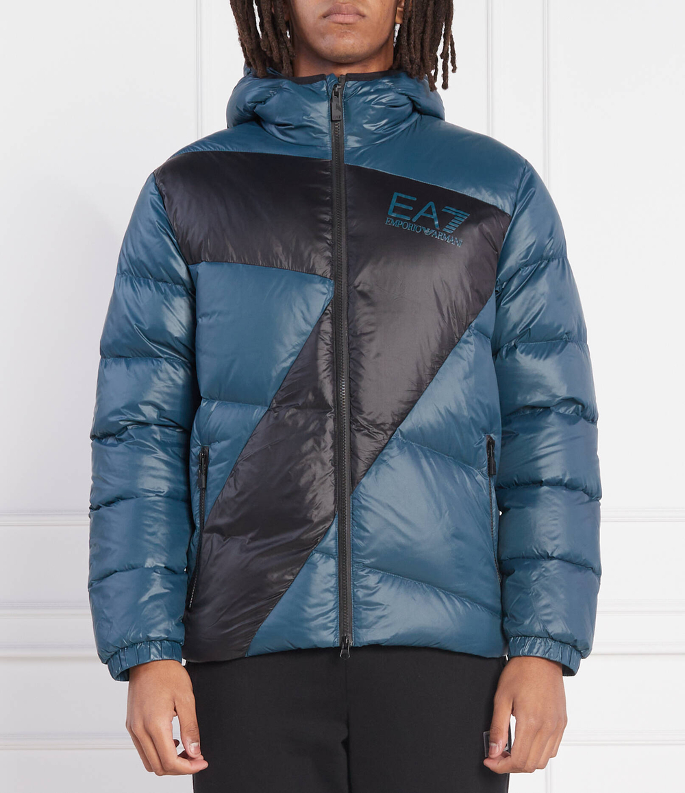 пуховая куртка EA7 - морской(6LPB53 PNR4Z)