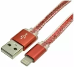 Кабель USB/Lightning светящийся Full Power red