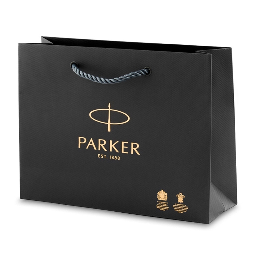 Подарочный набор: Ручка шариковая Parker IM Premium K318 Pearl GT, цвет чернил синий и белый недатированный ежедневник с золотым срезом